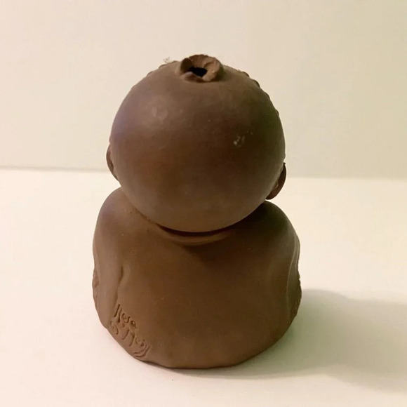 Vintage Rose Oneill Laughing Buddha Vinyl Toy 3  1/2 Inch Does Not Squeak - Picture 4 of 12